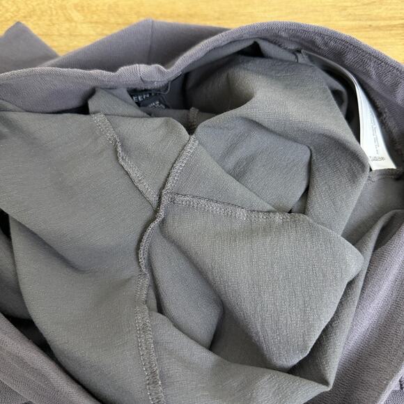 Eileen Fisher Pants Womens Small Gray Pull On Stretch Career Viscose Tapered 28" - Picture 7 of 9